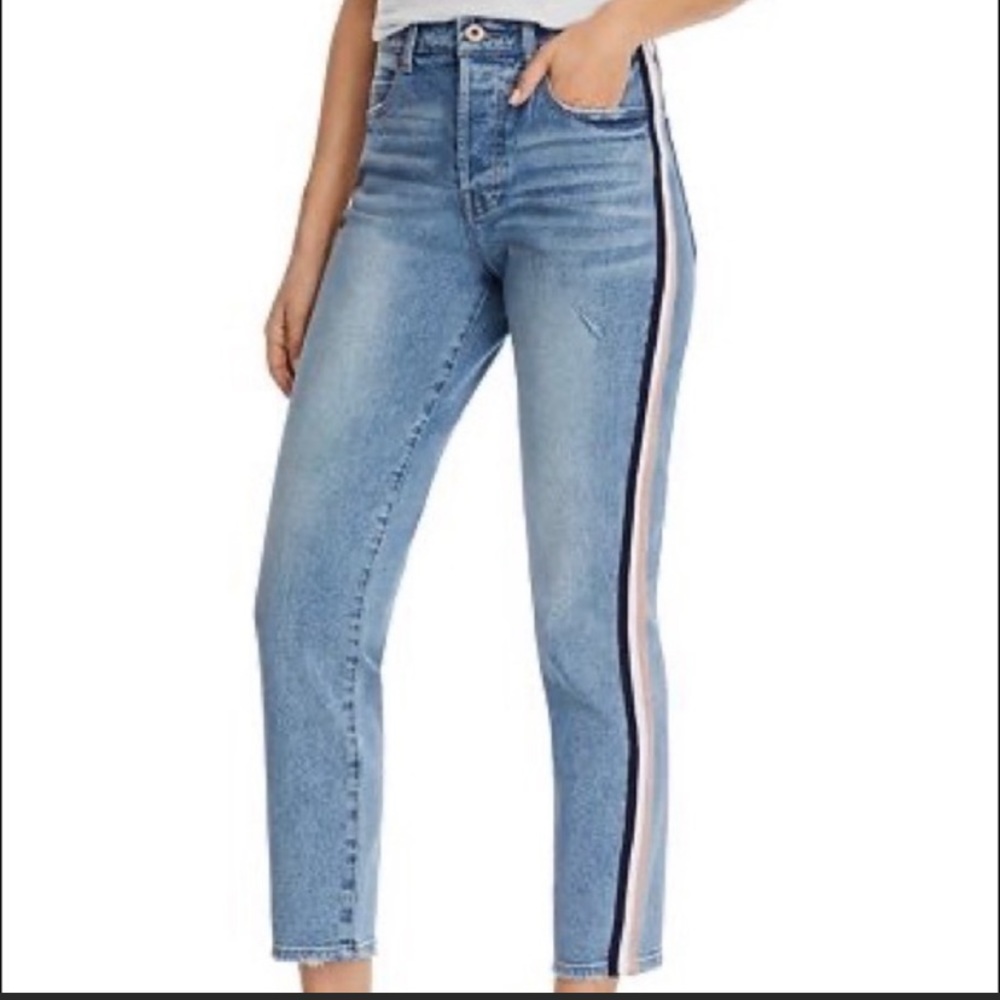 Pistola Straight Leg Jeans with side stripe